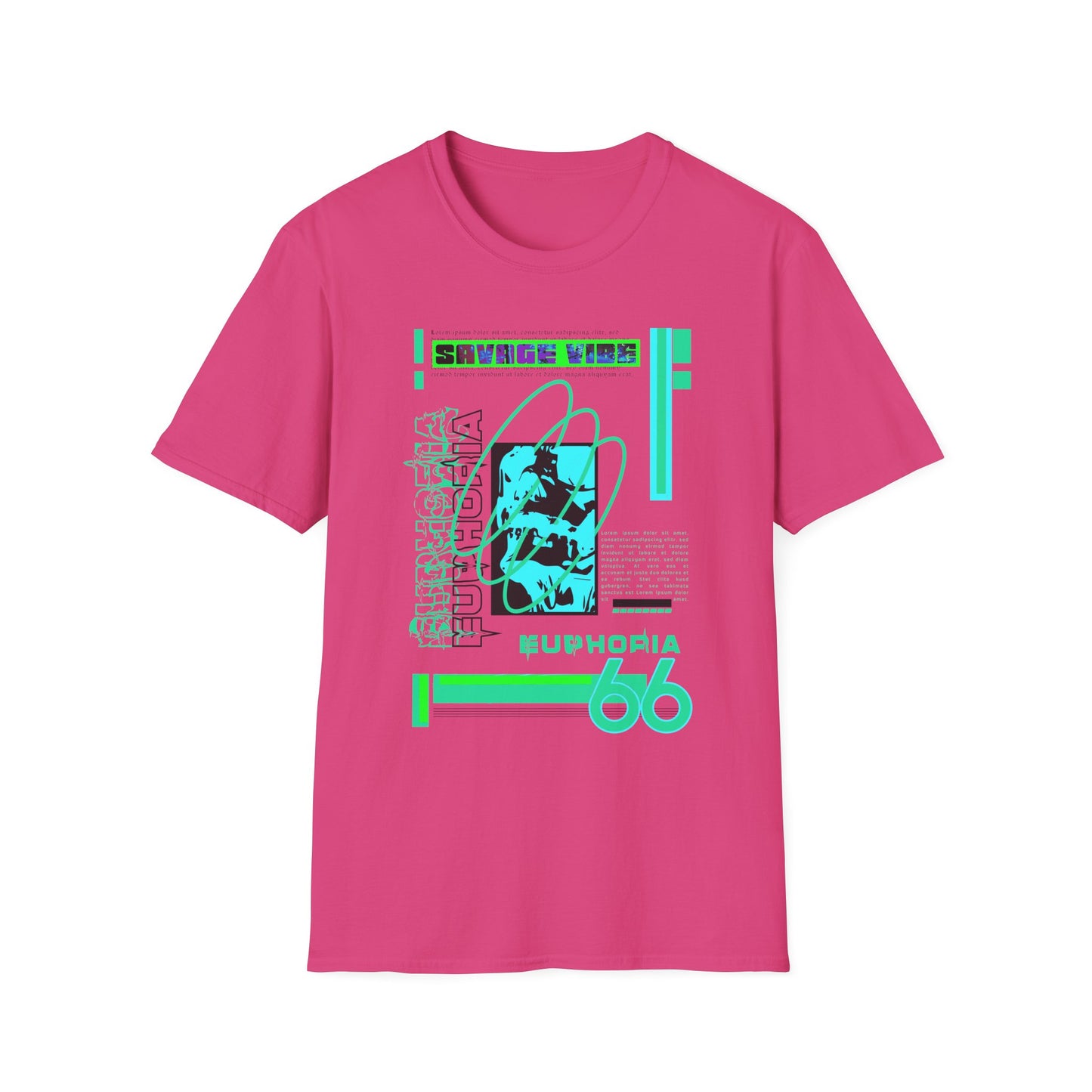 Urban Underground Collection - Savage Vibe, Euphoria 66, Graphic T Shirt - CaliPride Clothing