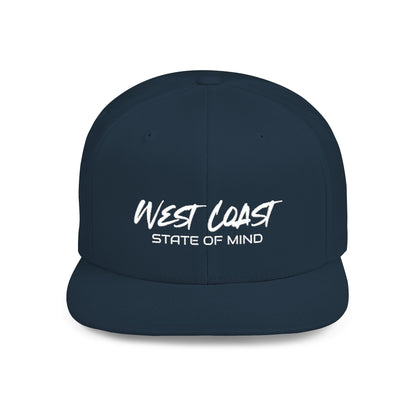 Urban Underground Collection - West Coast State Of Mind, Flat Bill Snapback Hat, Embroidered - CaliPride Clothing