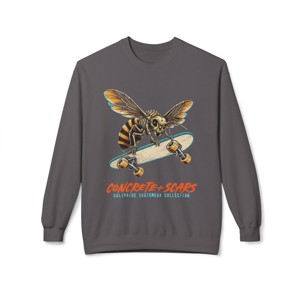 Concrete & Scars Collection - Bee Shredder, Graphic Sweatshirt — CaliPride Clothing