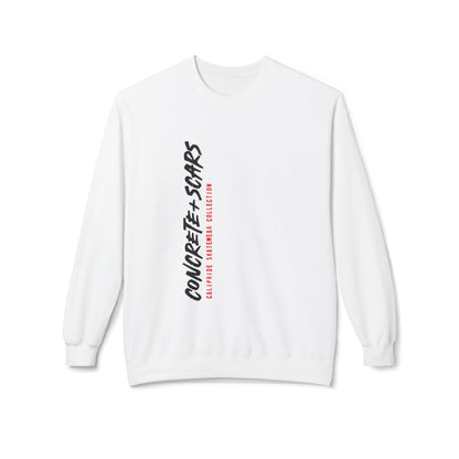 Concrete & Scars Skatewear Collection - Vertical Logo, Graphic Sweatshirt — CaliPride Clothing