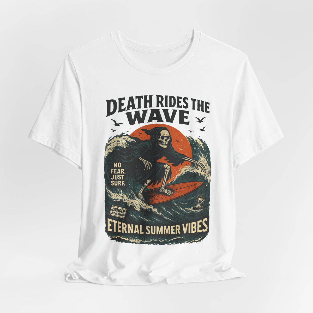 Urban Underground Collection - Death Rides the Wave Graphic T-Shirt - CaliPride Clothing
