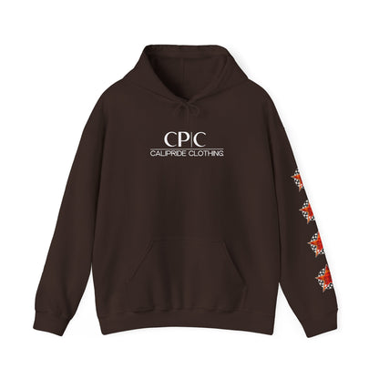 Skater Silhouette Sweatshirt, Red Plaid w Stars | CaliPride Clothing
