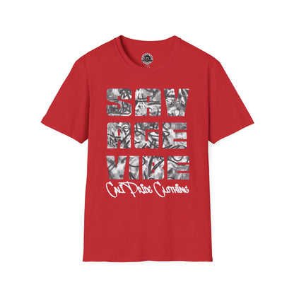 Savage Vibe Graffiti Block, Monochrome gray - CaliPride Clothing