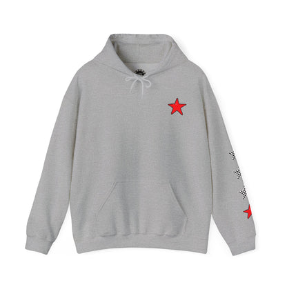 Urban Underground Collection | West Coast Vibe series - Checkered Sugar Skull & Stars Hoodie - CaliPride Clothing