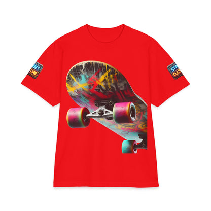 Urban Underground Collection - Neon Drip, Skateboard, Graphic 4-way T Shirt - CaliPride Clothing