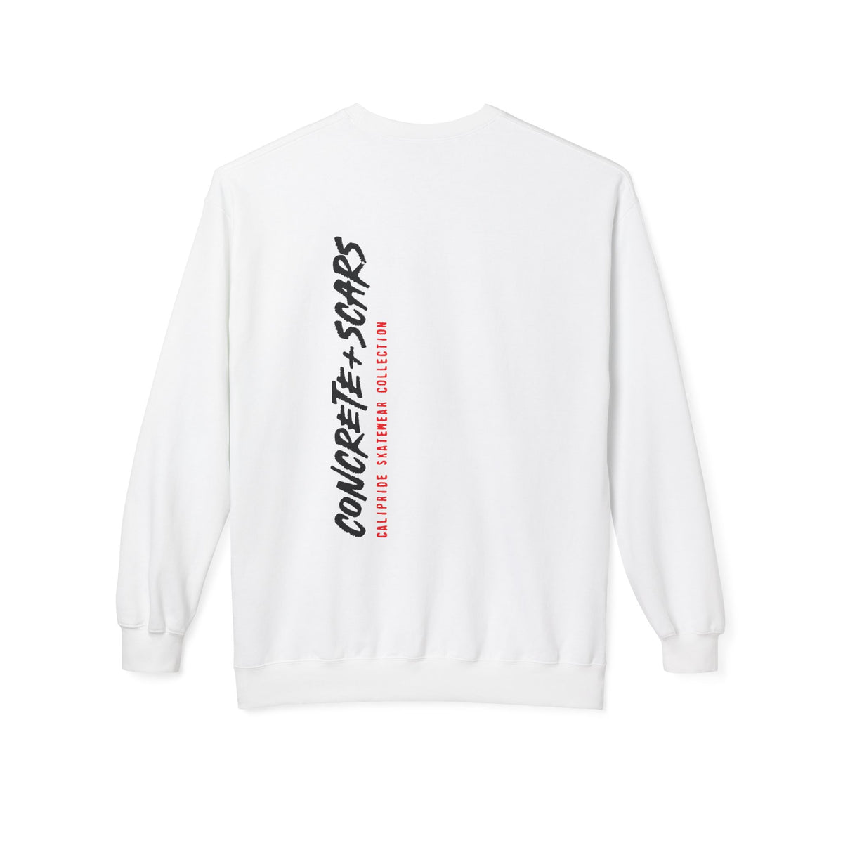 Concrete & Scars Skatewear Collection - Vertical Logo, Graphic Sweatshirt — CaliPride Clothing