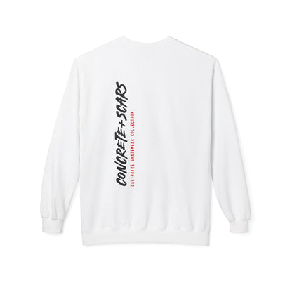 Concrete & Scars Skatewear Collection - Vertical Logo, Graphic Sweatshirt — CaliPride Clothing