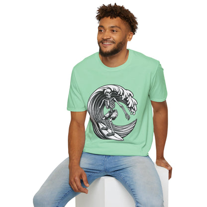 Surf & Beach Collection - Solo Swellen, Vintage Skeleton Graphic T-Shirt — CaliPride Clothing