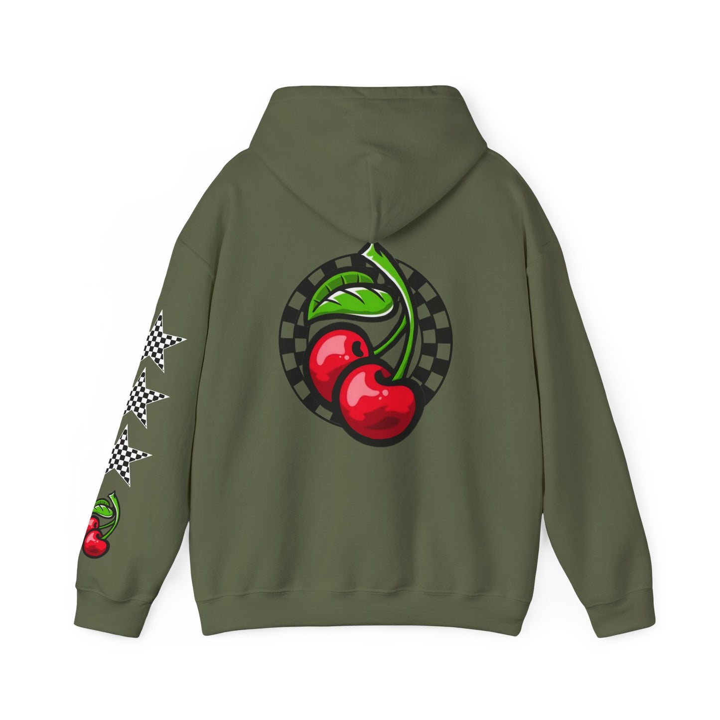 Cherries, Checkers, & Stars Graphic Hoodie | CaliPride Clothing