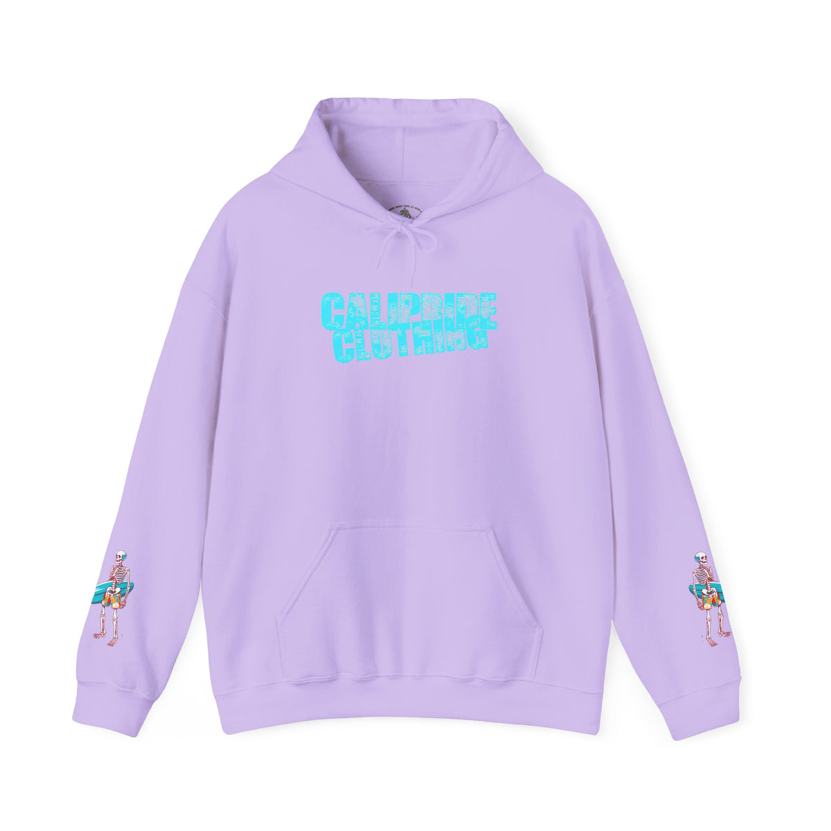 Surf & Beach Collection - Skeleton Sunset Surfer, Graphic Hoodie - CaliPride Clothing