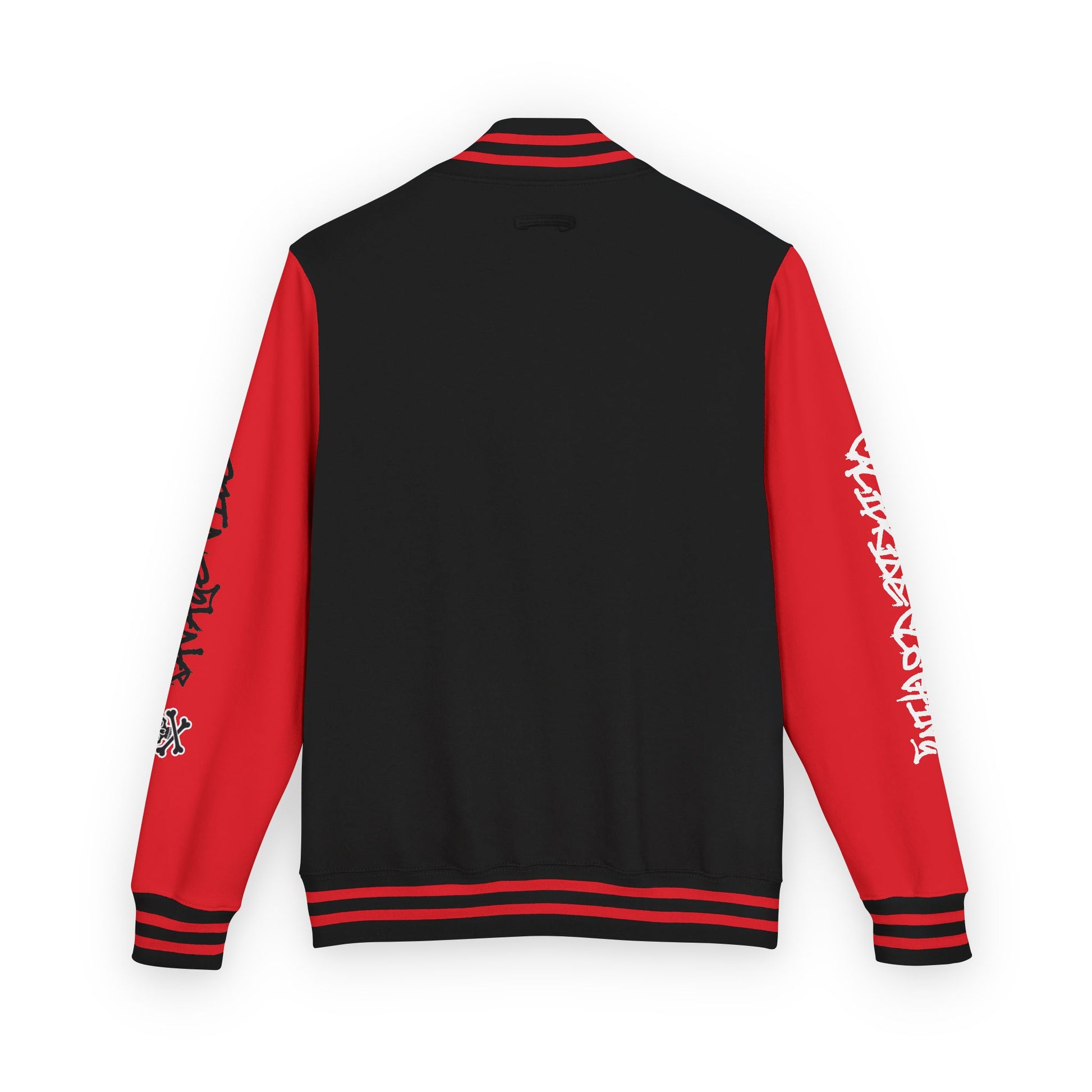 Urban Underground Collection - Savage Vibe, Bone Drop Graphic Letterman Jacket | CaliPride Clothing
