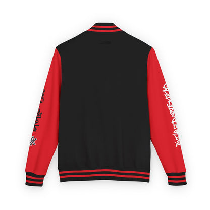 Urban Underground Collection - Savage Vibe, Bone Drop Graphic Letterman Jacket | CaliPride Clothing