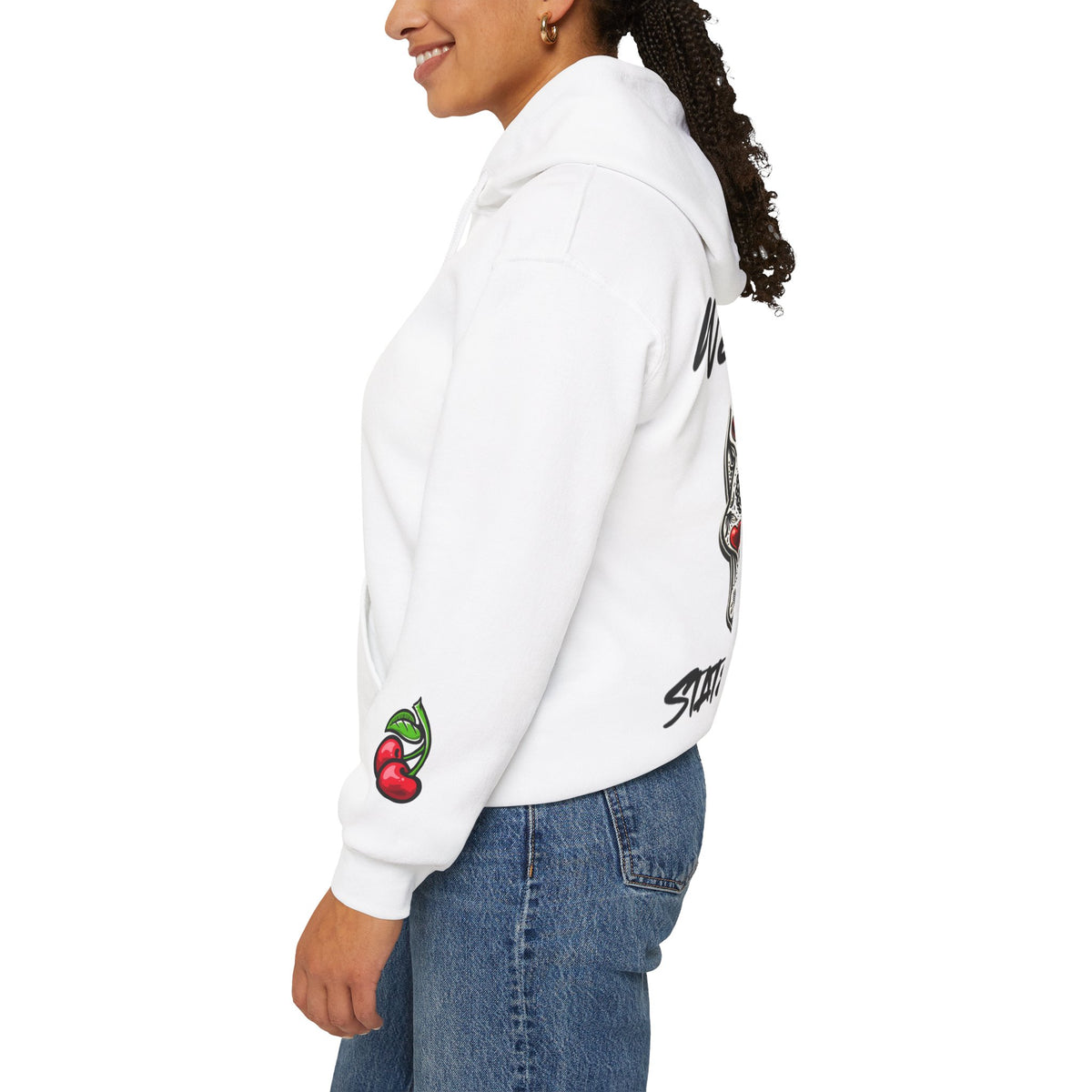 Urban Underground Collection - West Coast State of Mind, Checkers & Cherries Sugar Skull Hoodie - CaliPride Clothing