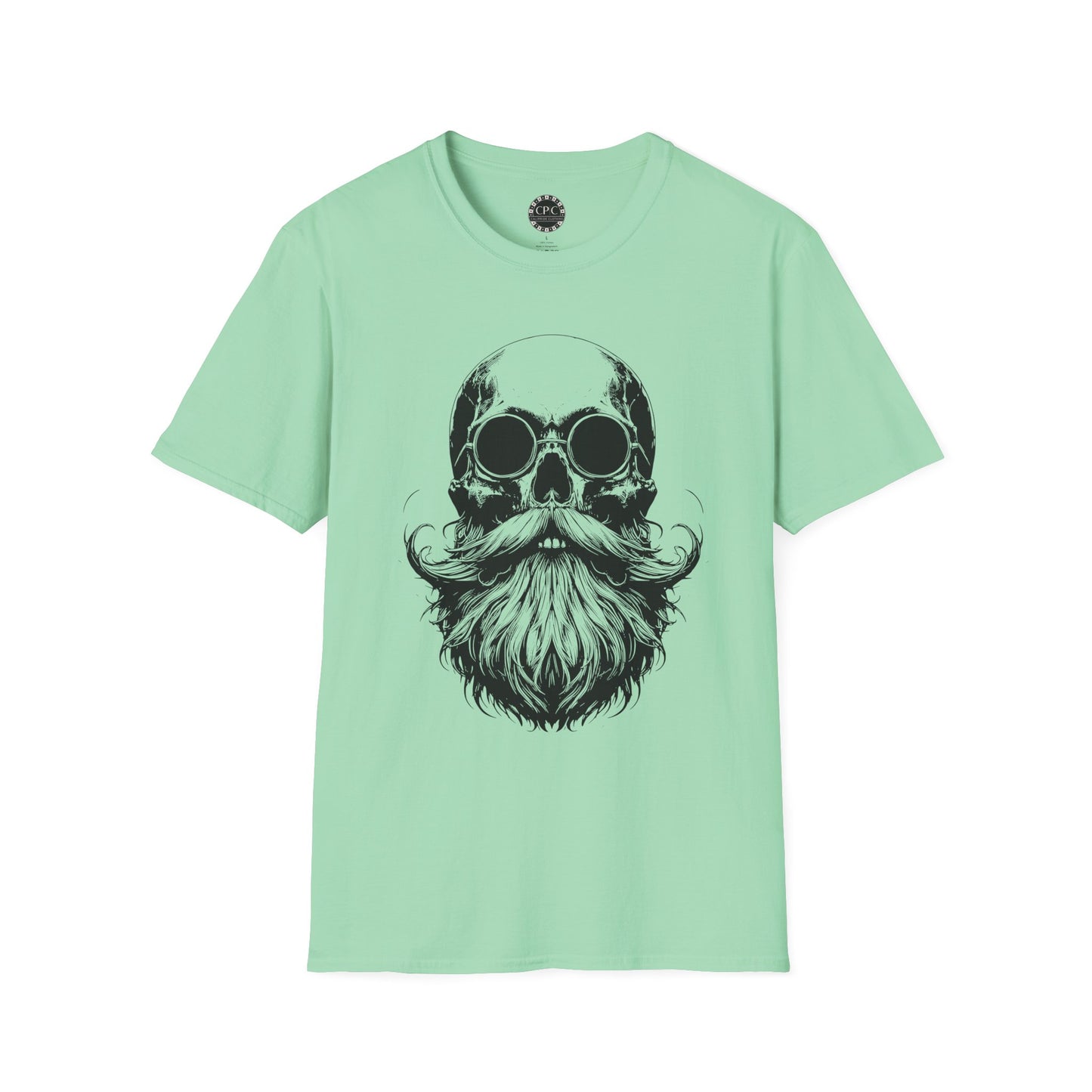 Pacific Works Collection - Vintage Bearded Skull Graphic T-Shirt — CaliPride Clothing