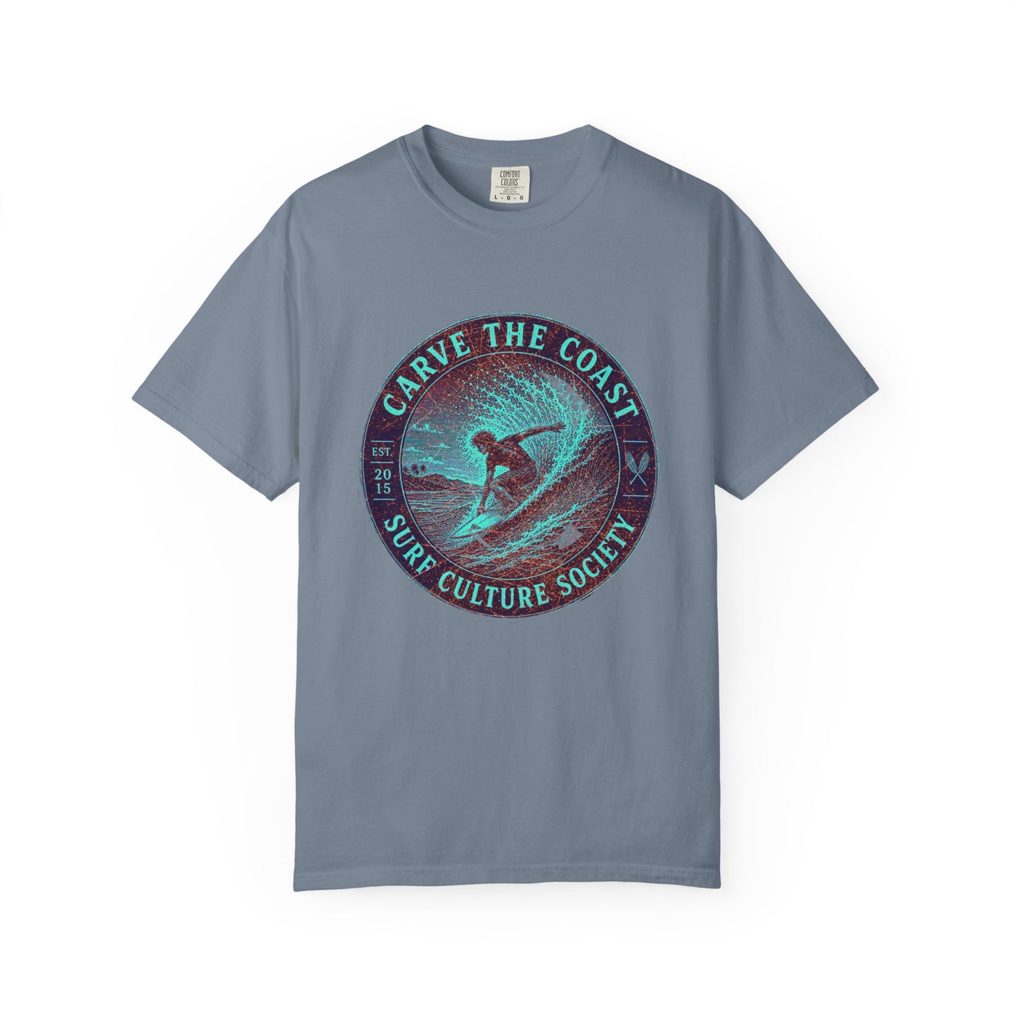 Surf & Beach Collection - Ocean Vibes Series, Carve the Coast, T-Shirt - CaliPride Clothing