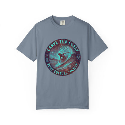 Surf & Beach Collection - Ocean Vibes Series, Carve the Coast, T-Shirt - CaliPride Clothing