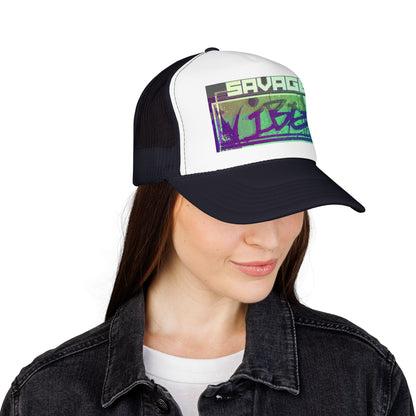 Urban Underground Collection - Bold & Big Color Vibes, Savage Vibe Foam Trucker Hat – DFT printing