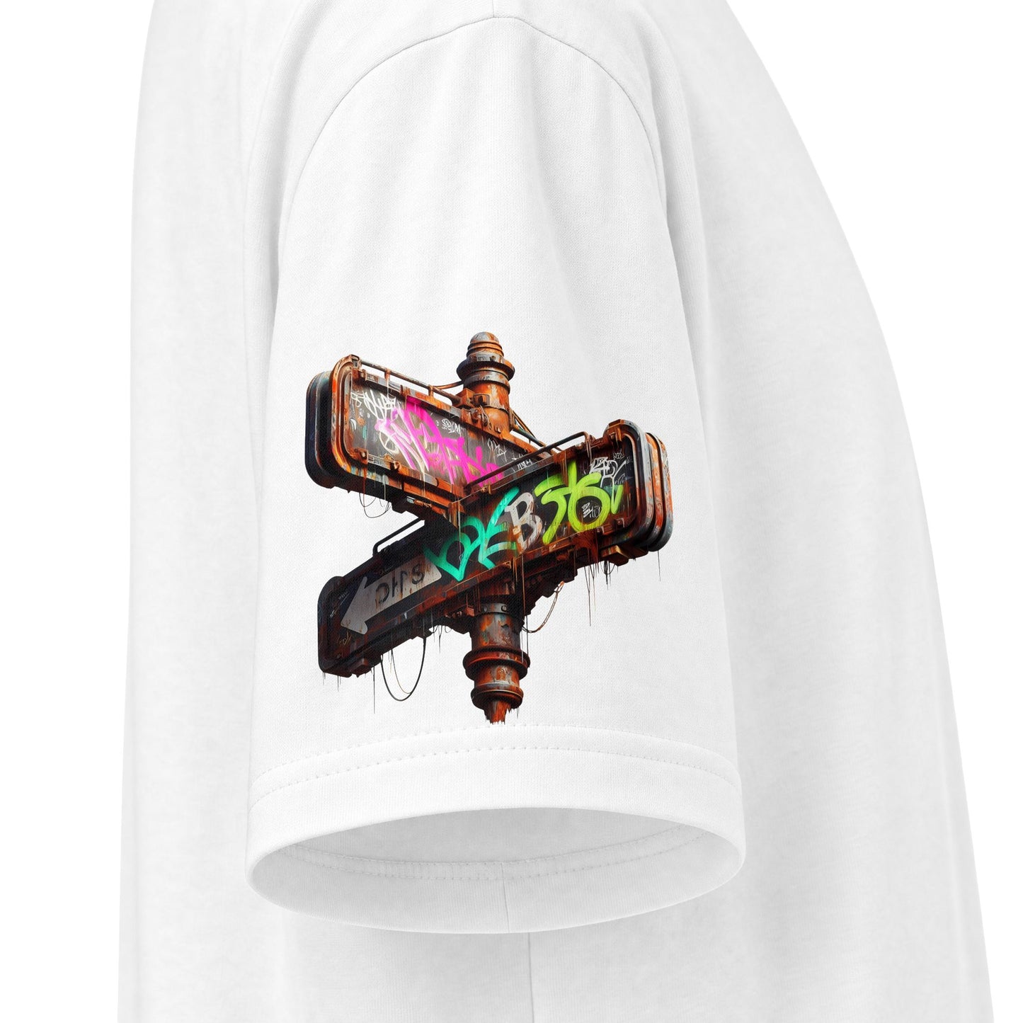 Urban Underground Collection - Neon Drip, Skateboard, Graphic 4-way T Shirt - CaliPride Clothing