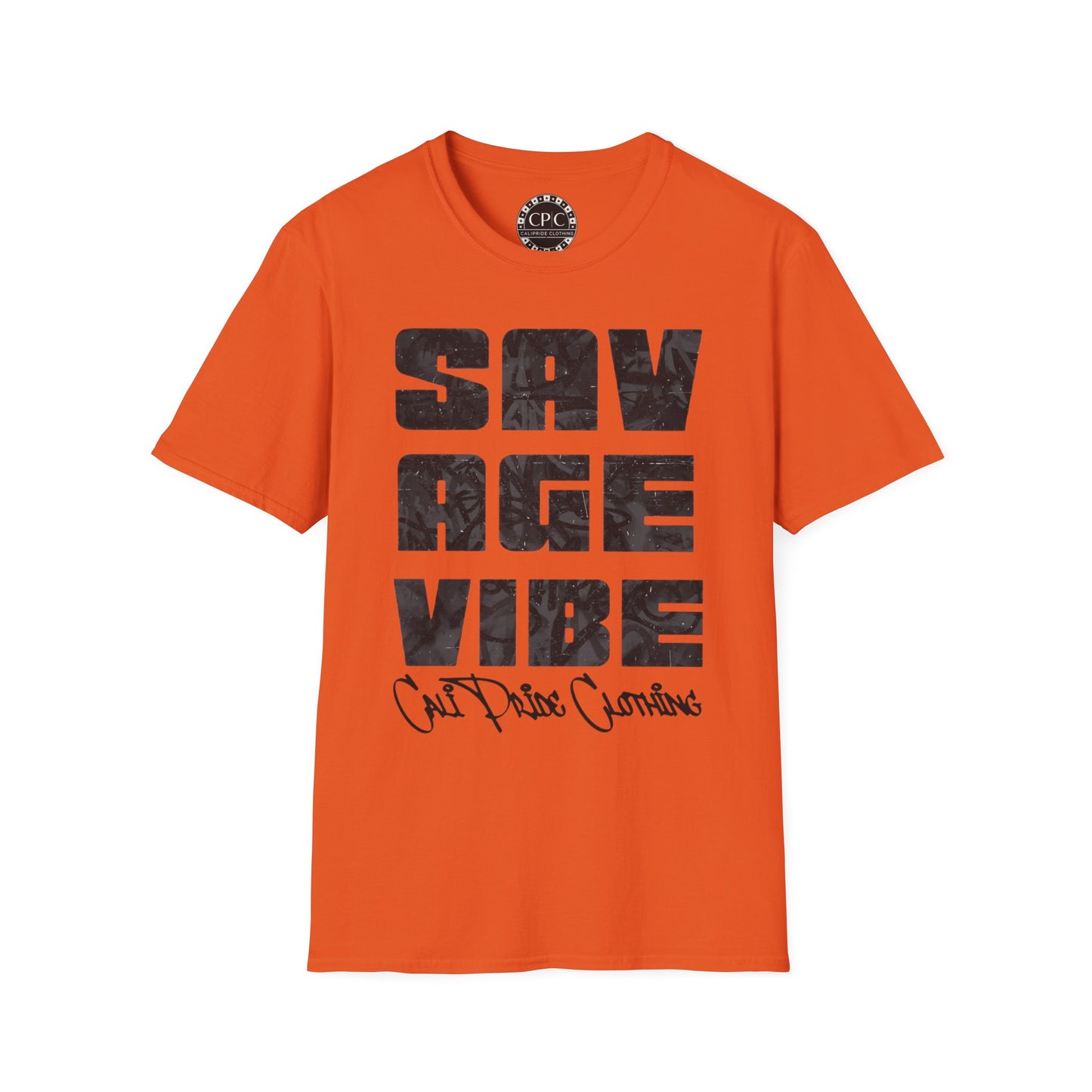 "Savage Vibe Graffiti Block" Series, Black & Grey logo — CaliPride Clothing