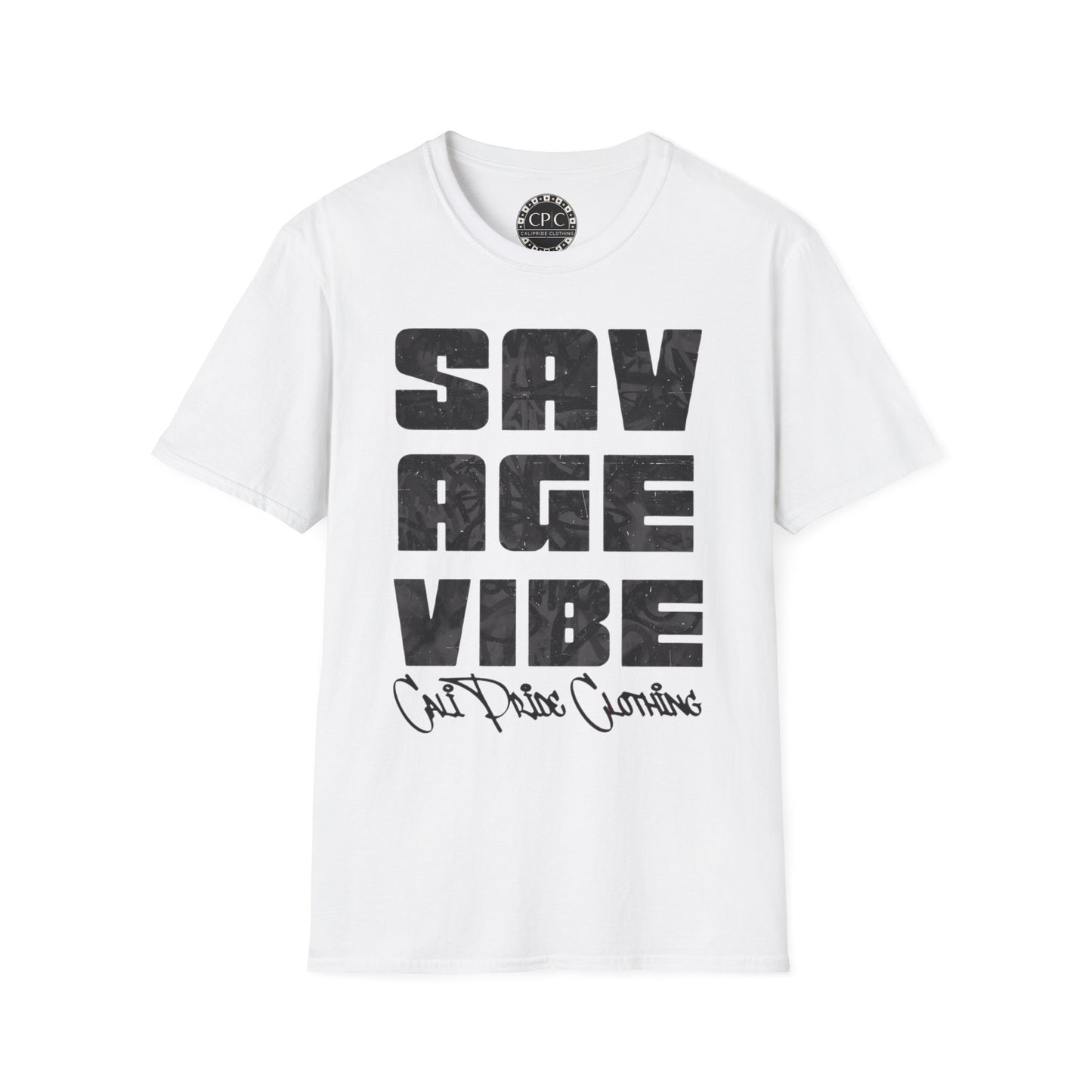 "Savage Vibe Graffiti Block" Series, Black & Grey logo — CaliPride Clothing
