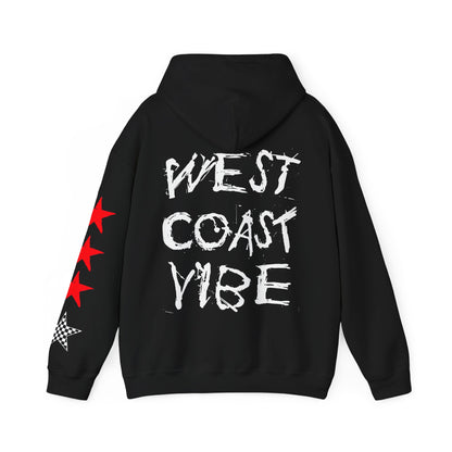 'West Coast Vibe' Graphic Hoodie w Stars - Multiple colors | CaliPride Clothing