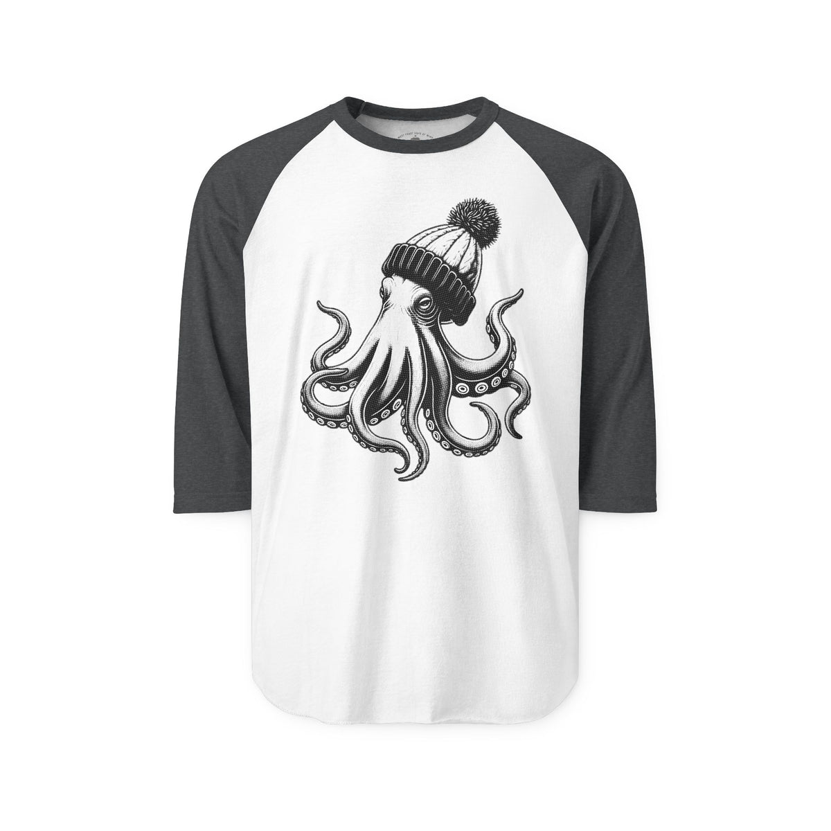 Pacific Works Collection - Raglan, Hipster Octopus Graphic Raglan Tee — CaliPride Clothing