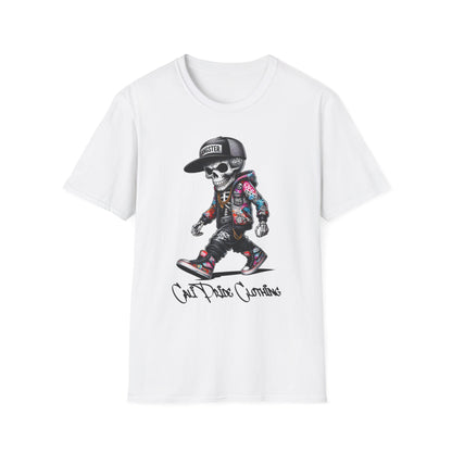 Graffiti Skeleton Artist Graphic T-Shirt