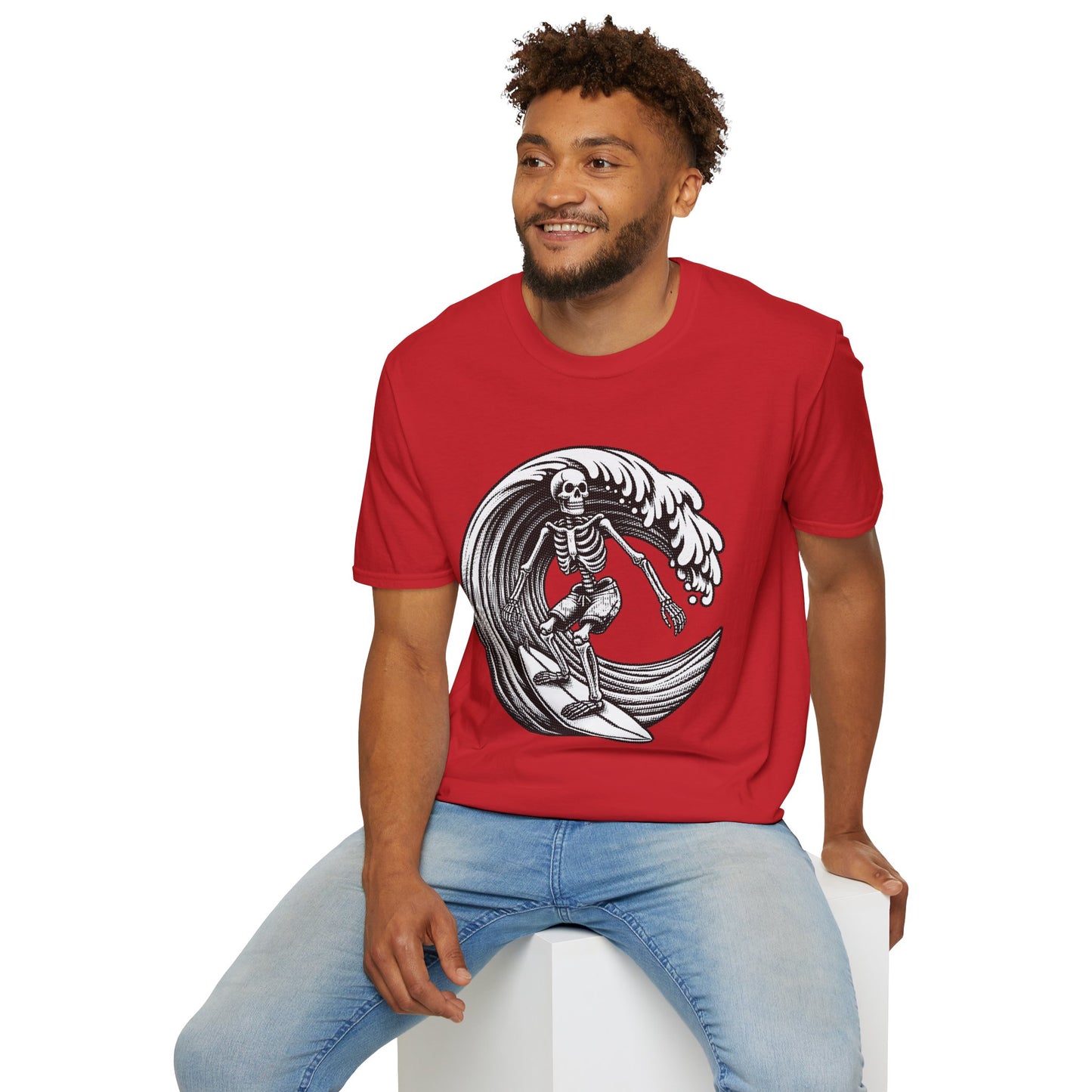 Surf & Beach Collection - Solo Swellen, Vintage Skeleton Graphic T-Shirt — CaliPride Clothing