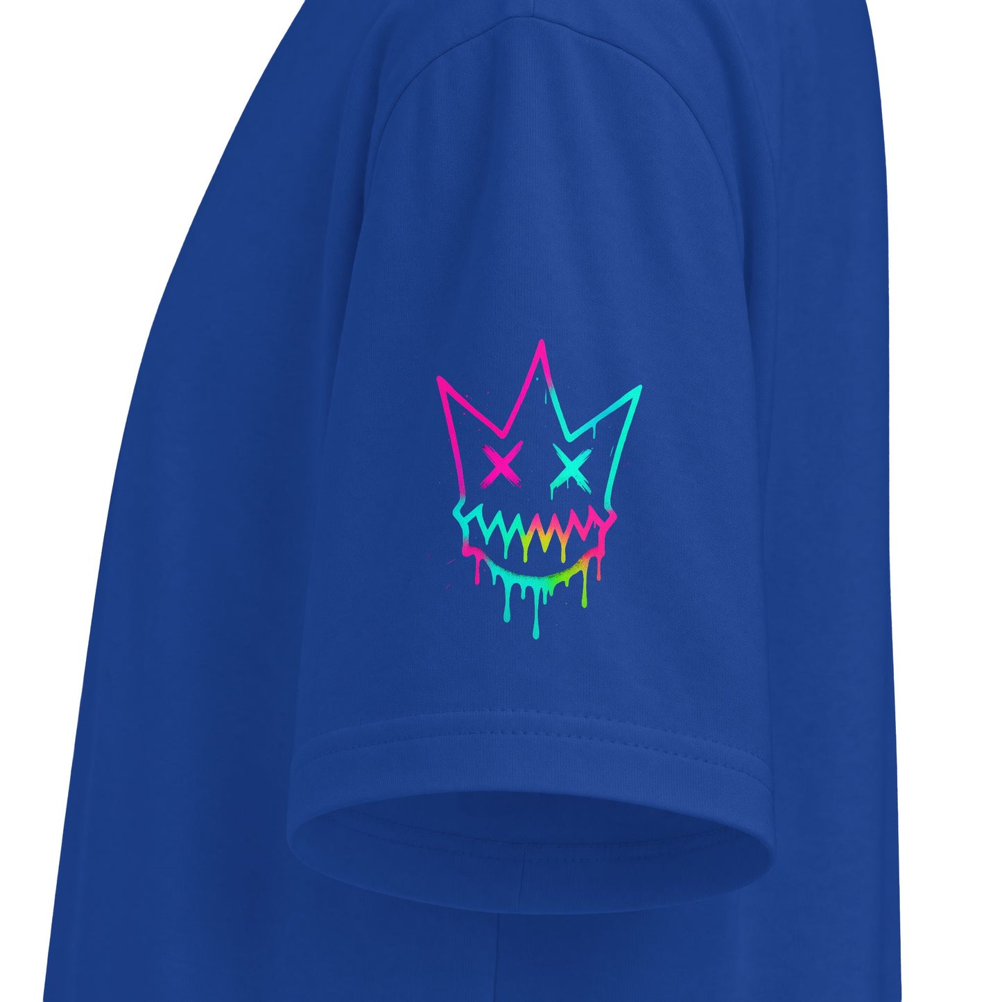 Urban Underground Collection - Neon Drip, Crown Face, Graphic 4-way T Shirt - CaliPride Clothing
