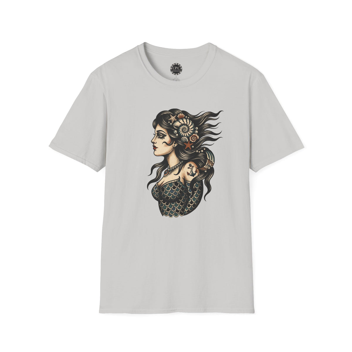 Pacific Works Collection - Vintage Mermaid Graphic T-Shirt — CaliPride Clothing