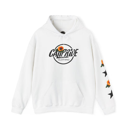 Surf & Beach Collection - Pacific Coast Highway & California Poppies, Graphic Hoodie | CaliPride Clothing