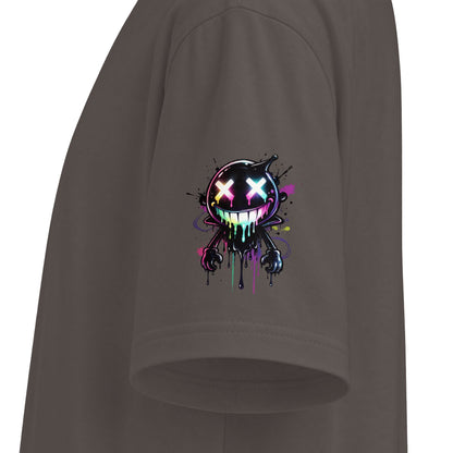 Urban Underground Collection - Neon Drip Smiley, Graphic 4-way T Shirt - CaliPride Clothing
