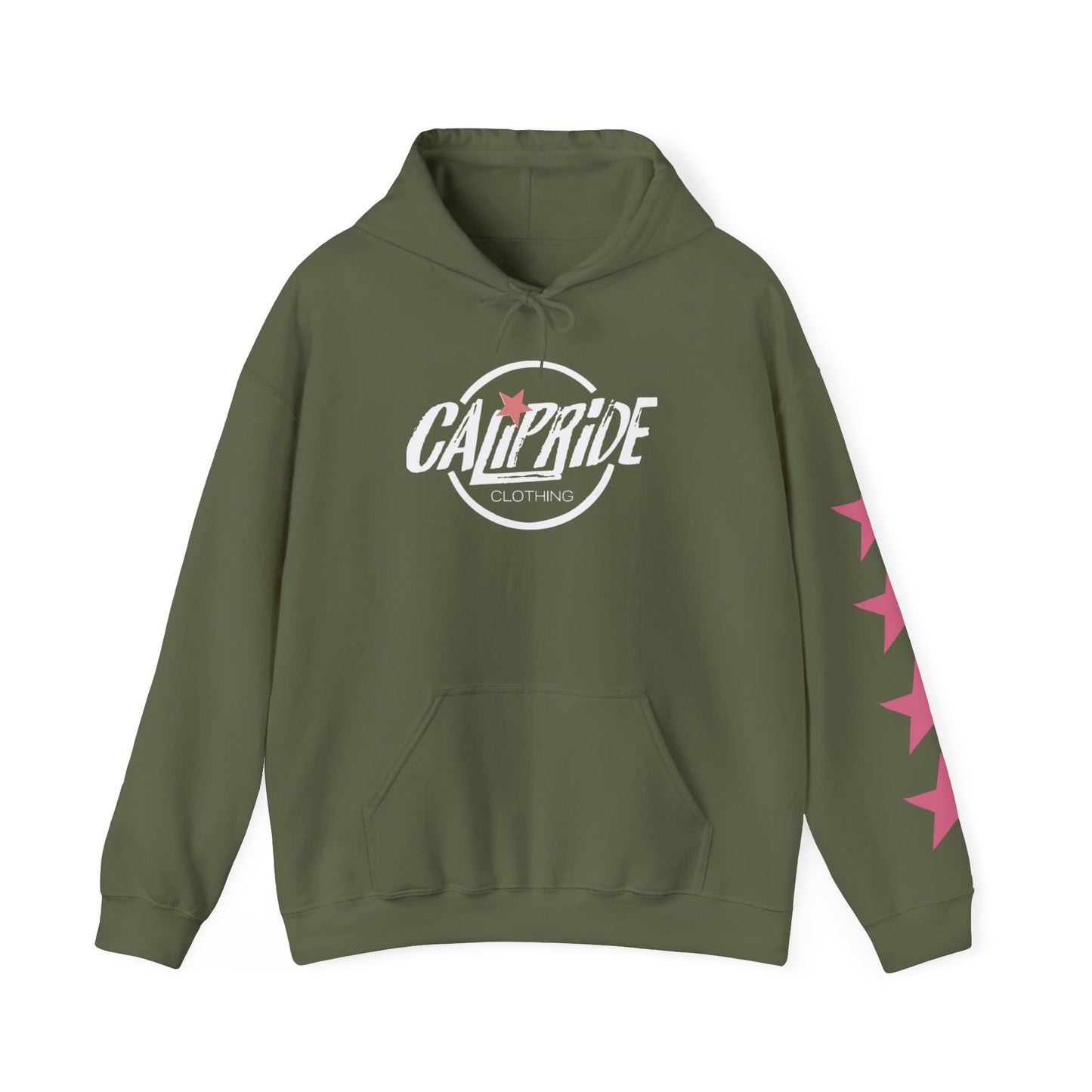 'West Coast Vibe' Hoodie, multicolor w Stars, Graphic Hoodie | CaliPride Clothing