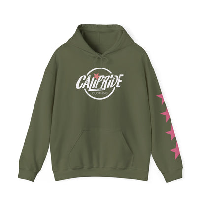 'West Coast Vibe' Hoodie, multicolor w Stars, Graphic Hoodie | CaliPride Clothing