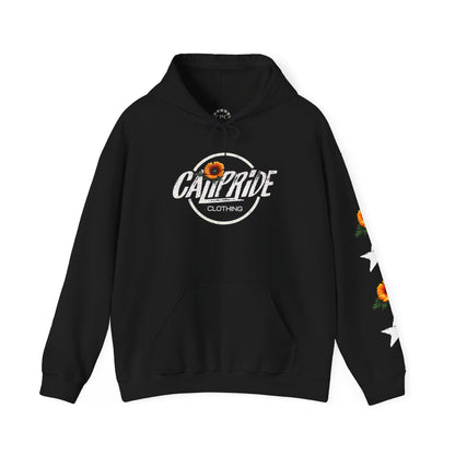 Surf & Beach Collection - Pacific Coast Highway & California Poppies, Graphic Hoodie | CaliPride Clothing