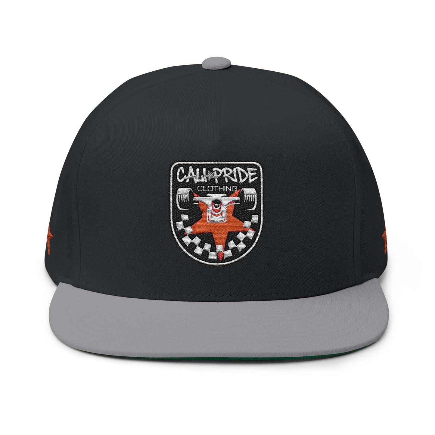 Cali Pride Checkers & Truck Flat Bill Snapback - Embroidered