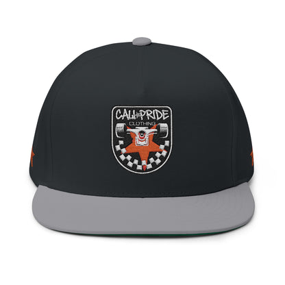 Cali Pride Checkers & Truck Flat Bill Snapback - Embroidered
