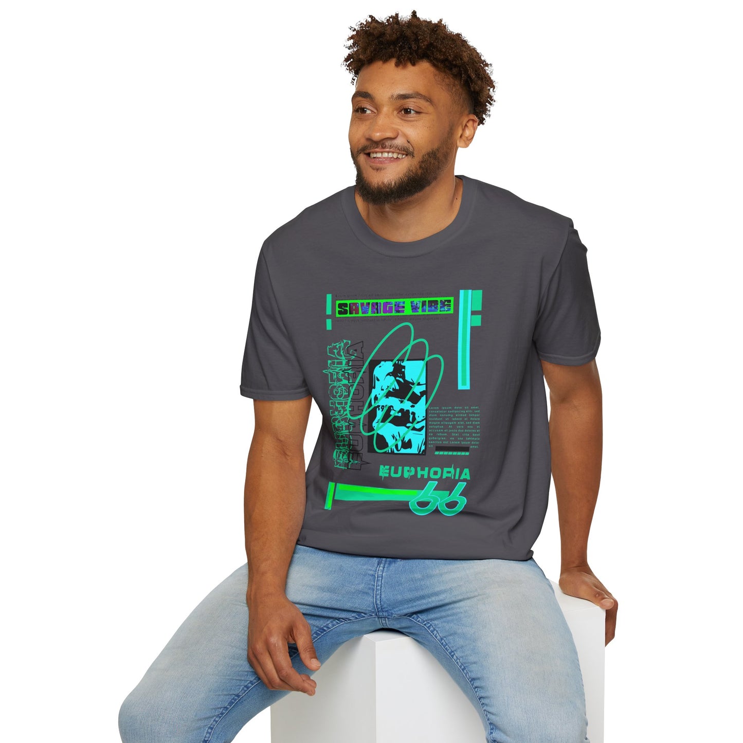 Urban Underground Collection - Savage Vibe, Euphoria 66, Graphic T Shirt - CaliPride Clothing