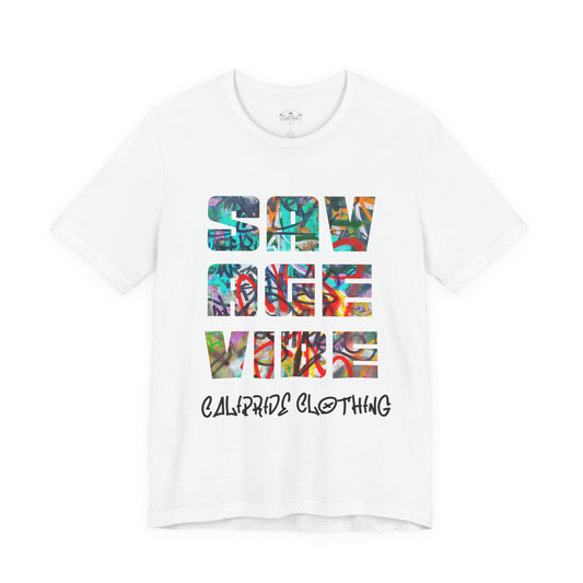 Urban Underground Collection - Savage Vibe Graffiti Block Series, Multi-color Graffiti, Graphic T-shirt — CaliPride Clothing