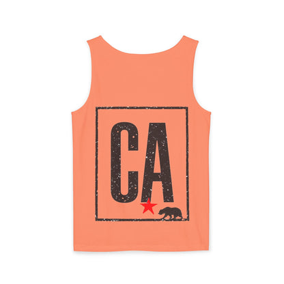 Surf & Beach Collection - CA State Bear, Tank Top | CaliPride Clothing