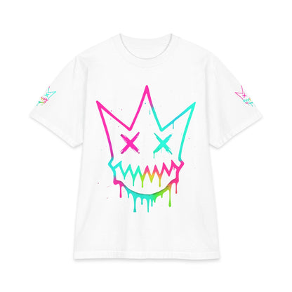 Urban Underground Collection - Neon Drip, Crown Face, Graphic 4-way T Shirt - CaliPride Clothing