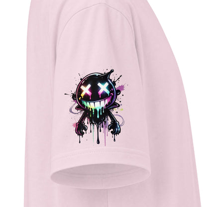 Urban Underground Collection - Neon Drip Smiley, Graphic 4-way T Shirt - CaliPride Clothing