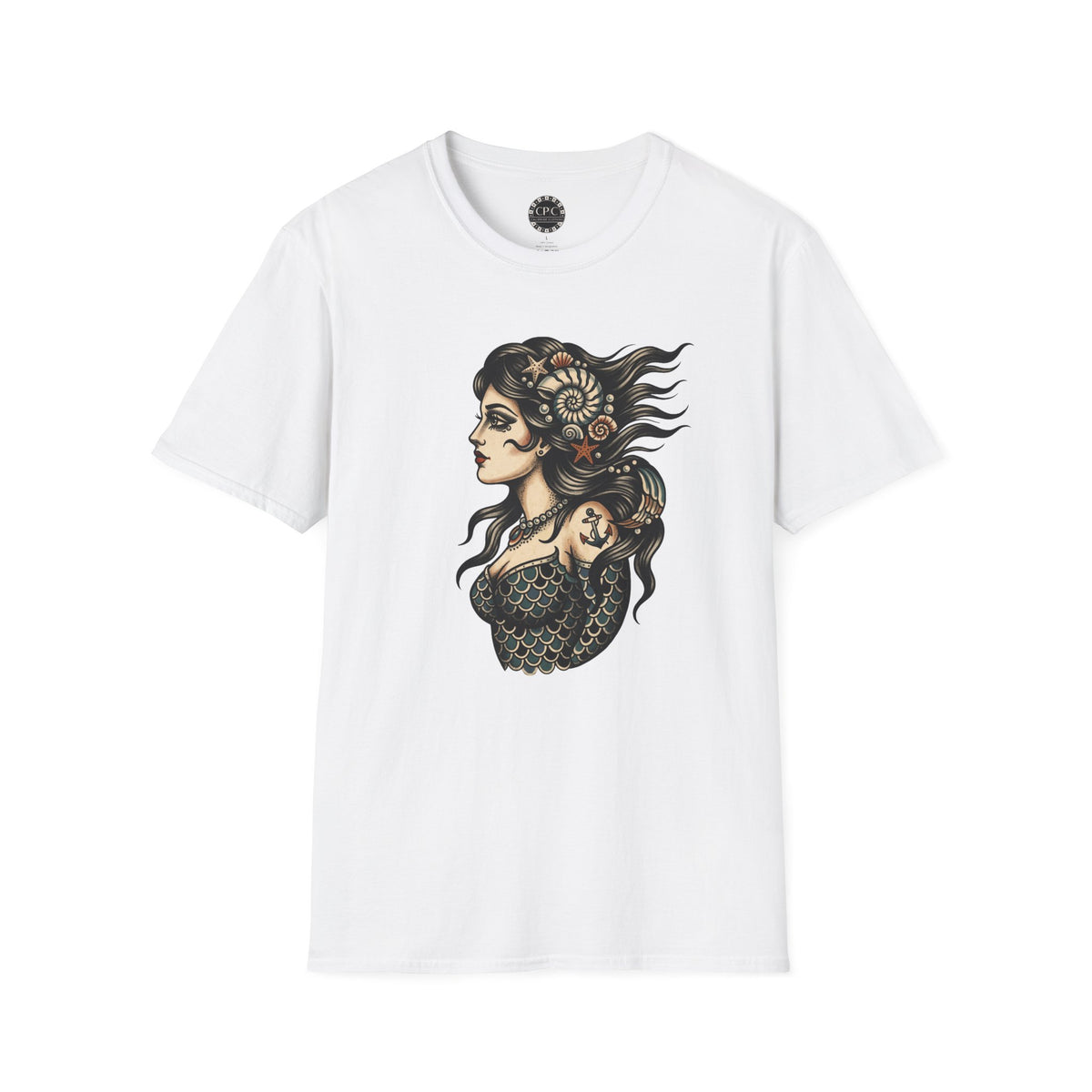 Pacific Works Collection - Vintage Mermaid Graphic T-Shirt — CaliPride Clothing