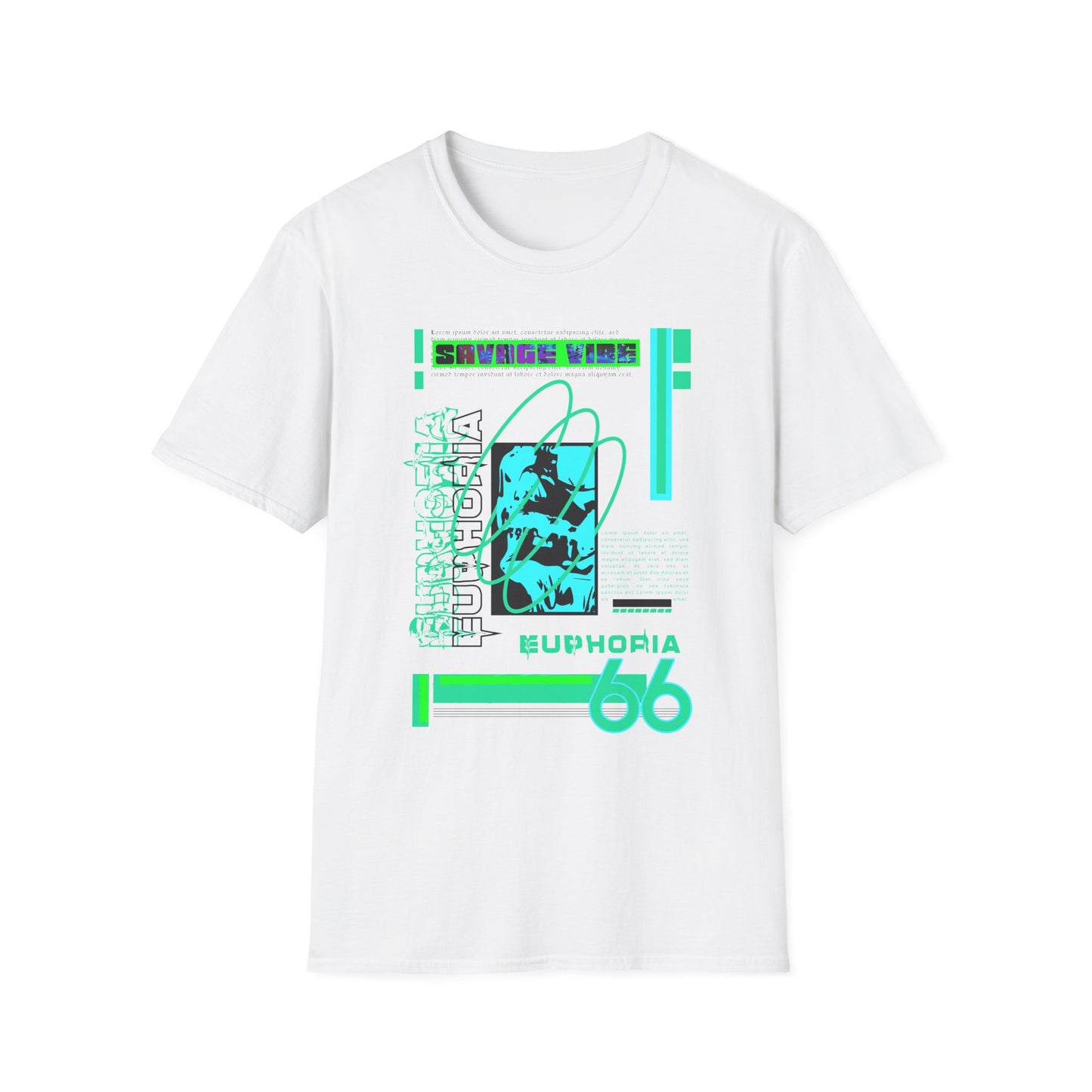 Urban Underground Collection - Savage Vibe, Euphoria 66, Graphic T Shirt - CaliPride Clothing