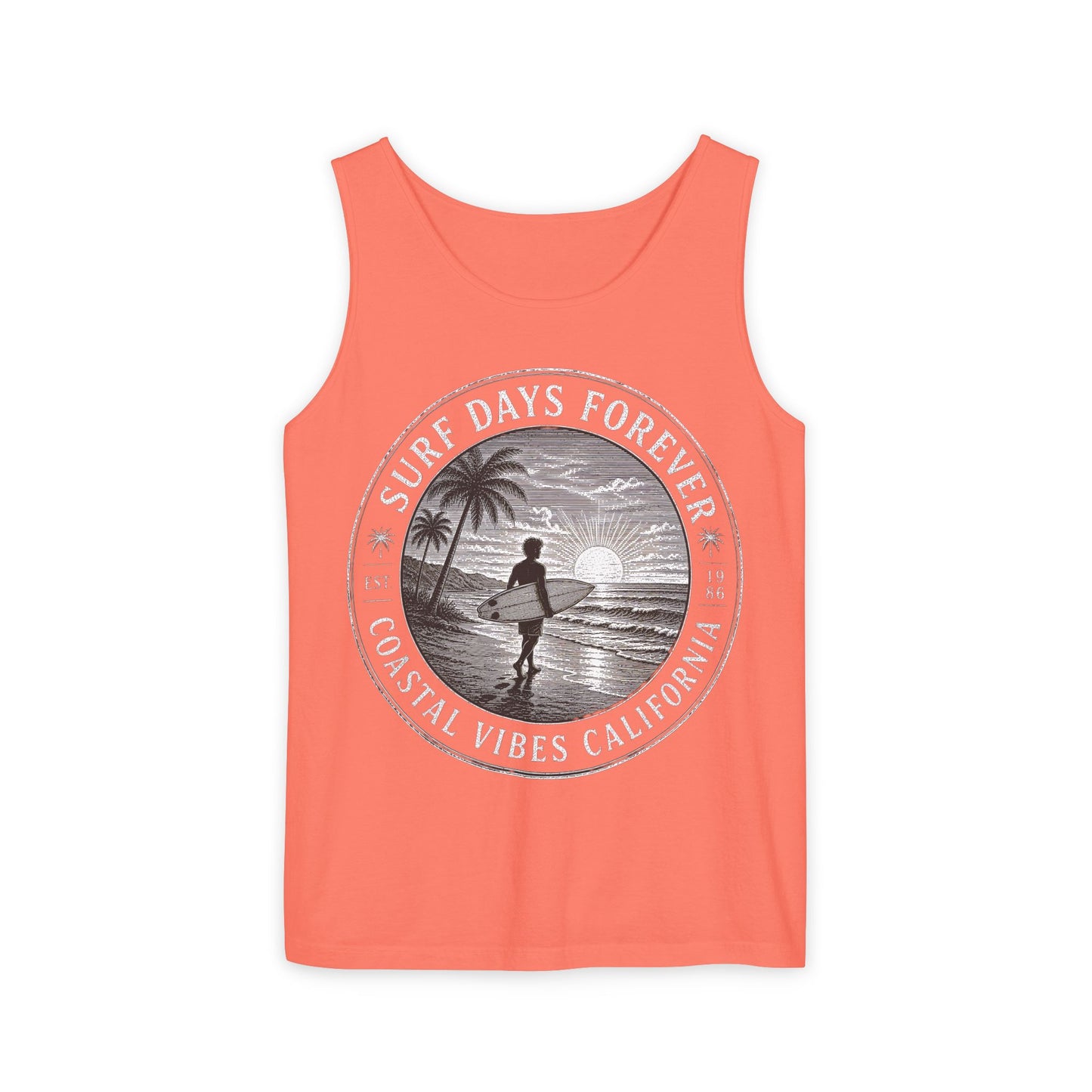 Surf & Beach Collection | Ocean Vibes Series - Surf Days Forever, Tank top - CaliPride Clothing