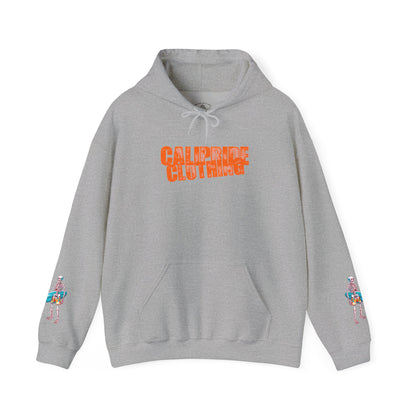 Surf & Beach Collection - Skeleton Sunset Surfer, Graphic Hoodie - CaliPride Clothing