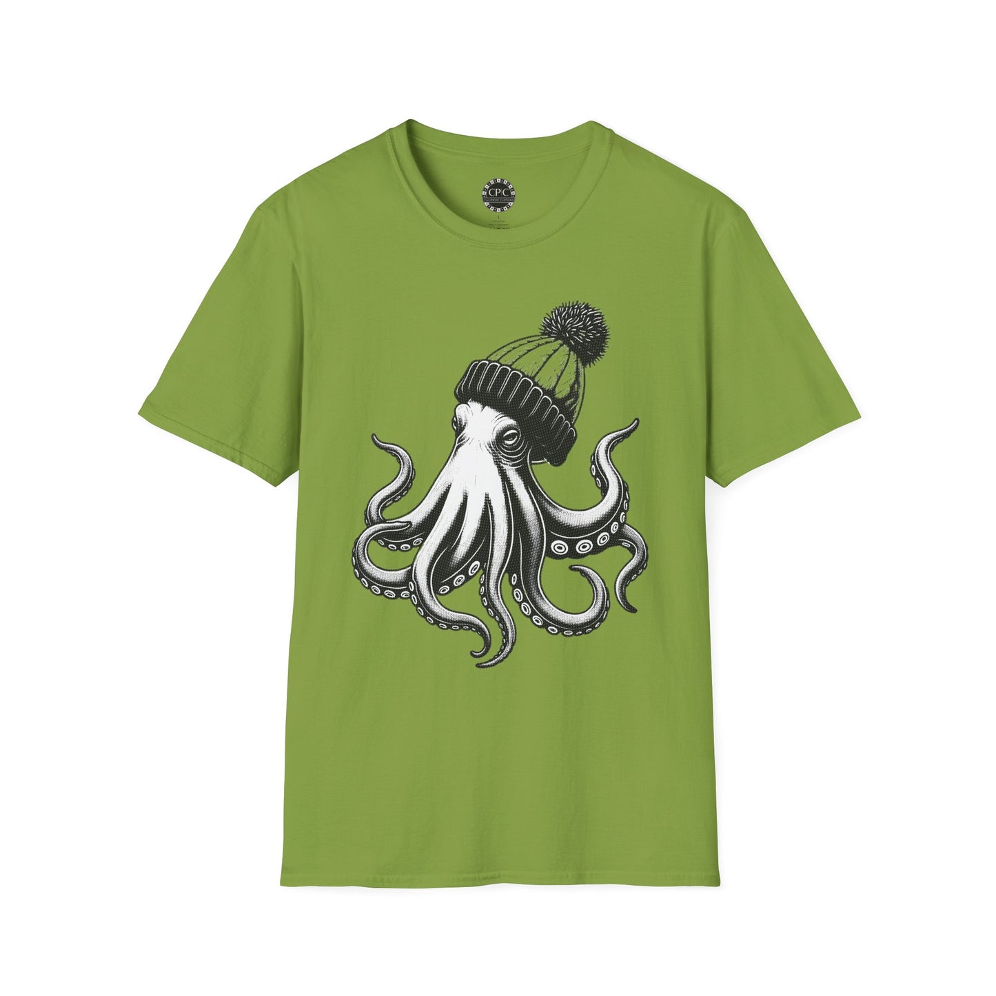 Pacific Works Collection - Hipster Octopus Graphic T-Shirt — CaliPride Clothing