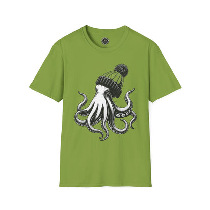 Pacific Works Collection - Hipster Octopus Graphic T-Shirt — CaliPride Clothing