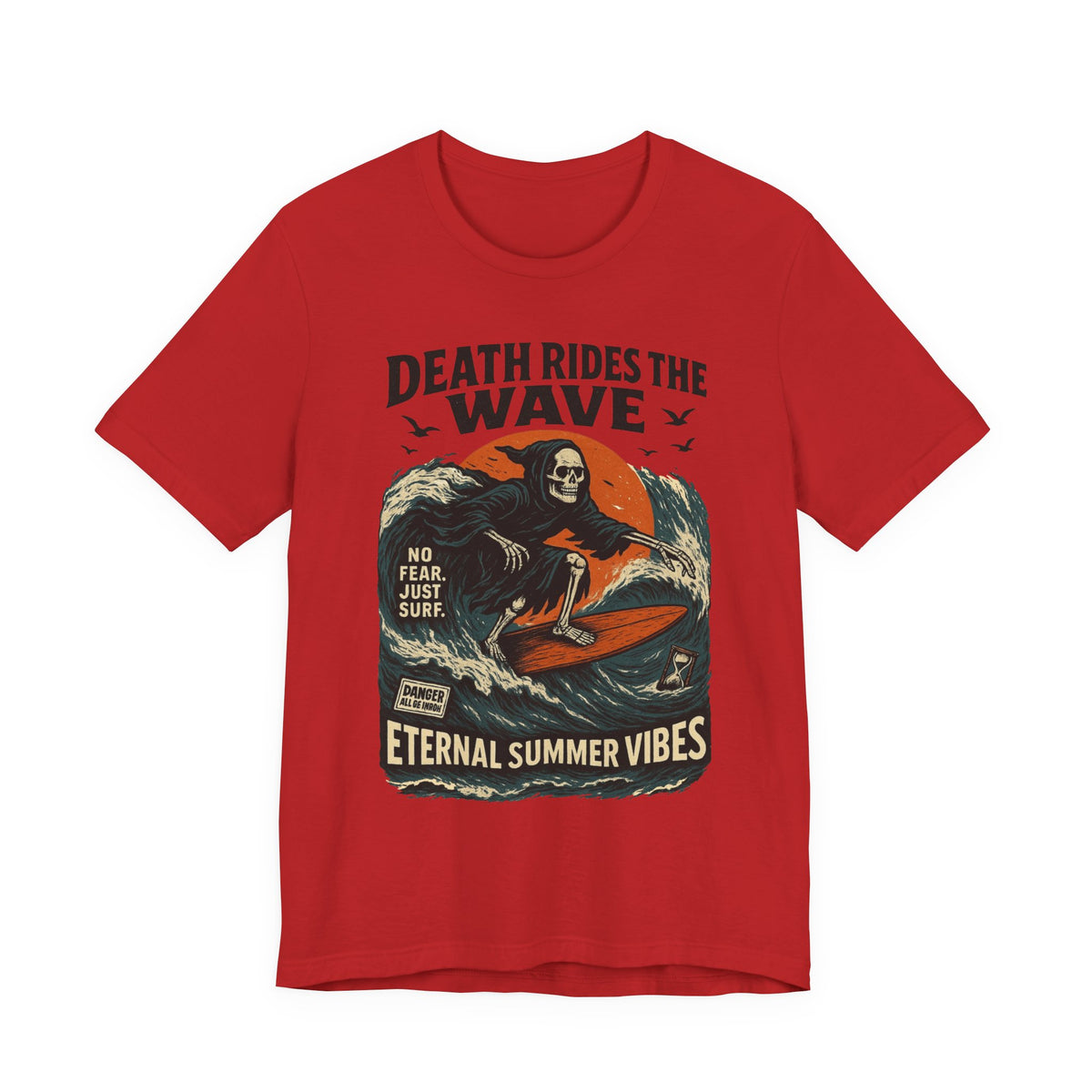 Urban Underground Collection - Death Rides the Wave Graphic T-Shirt - CaliPride Clothing