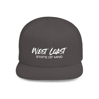 Urban Underground Collection - West Coast State Of Mind, Flat Bill Snapback Hat, Embroidered - CaliPride Clothing